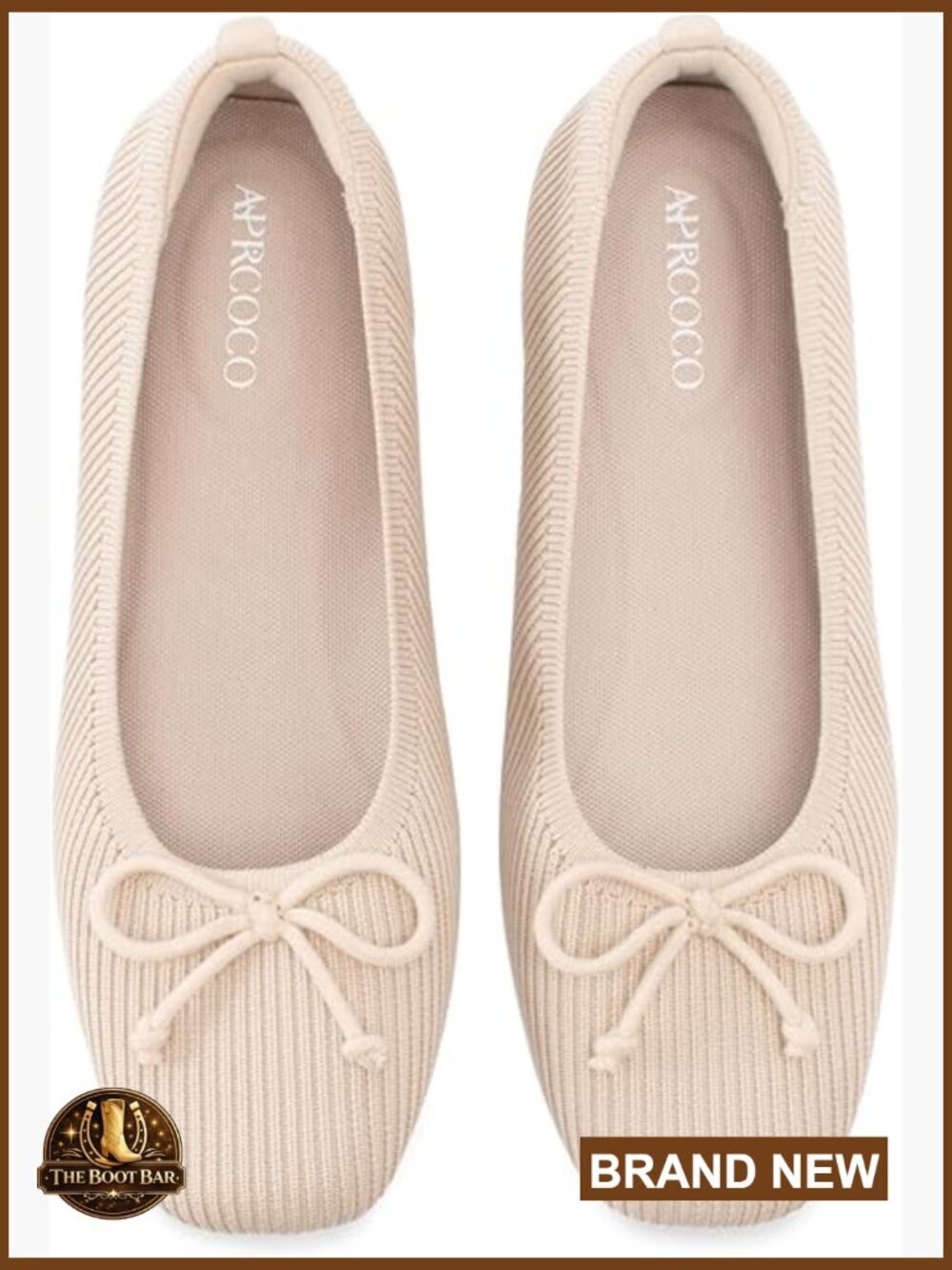 Women's Bowknot Knit Flats Square Toe Foldable Ballet Shoes Comfort Office Low